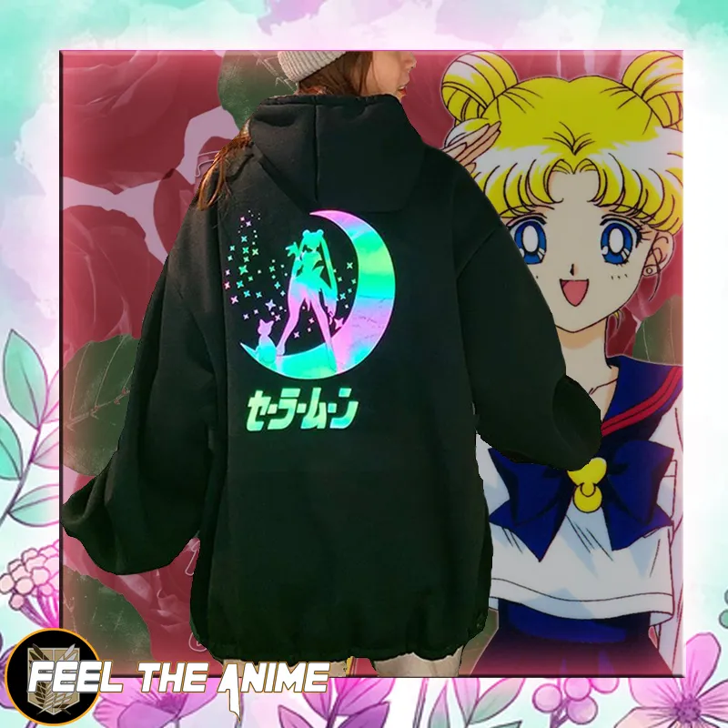 Feel the Anime sailor moon hoodie