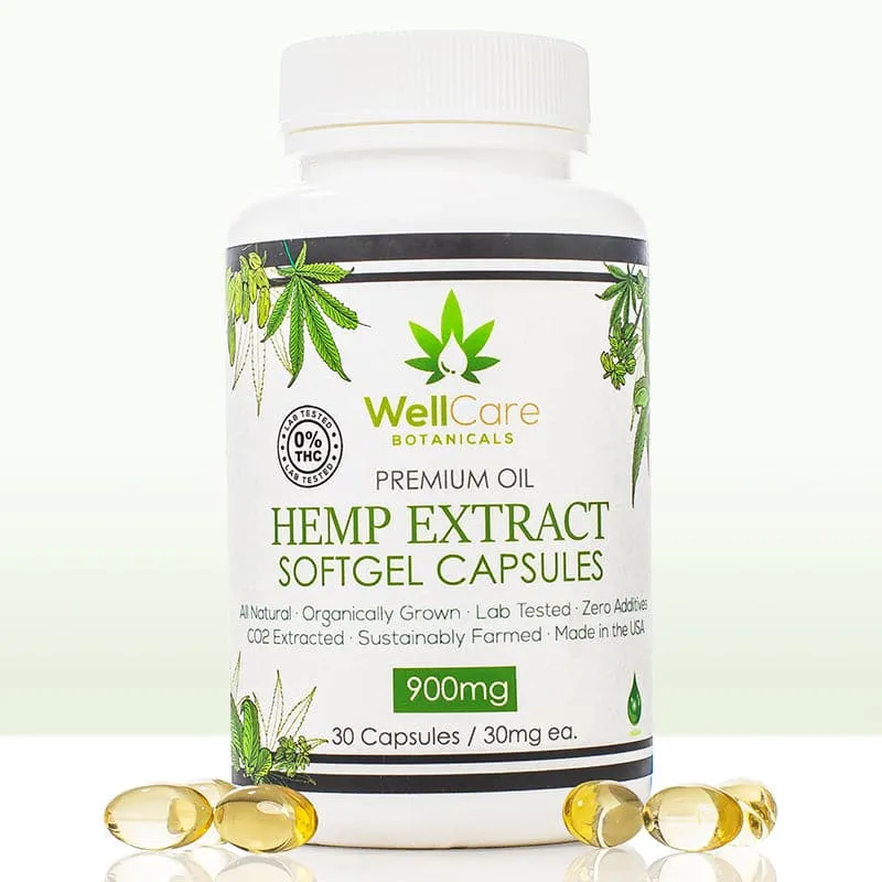 Well Care Botanicals CBD pills for pain management