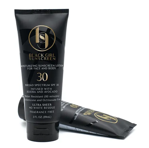 Julo Shop Black Girl Sunscreen bottle
