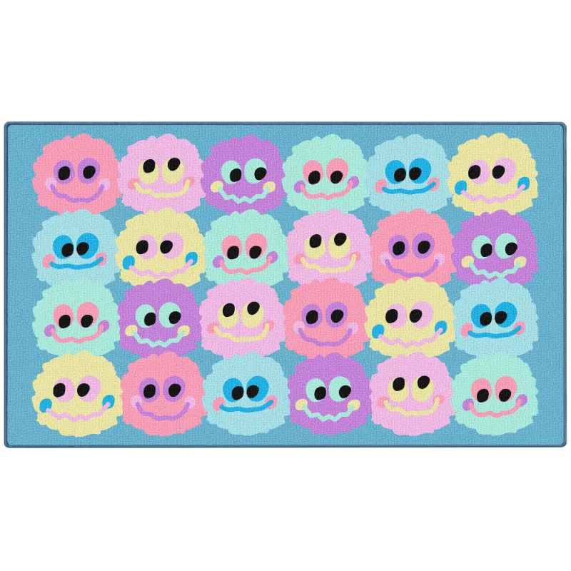 Booooom Jackson smiley face rug