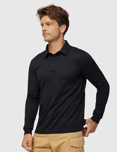 MIERSPORTS long sleeve quick dry polo shirt