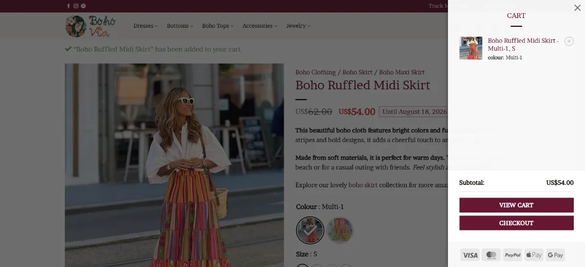 The Boho Via cart