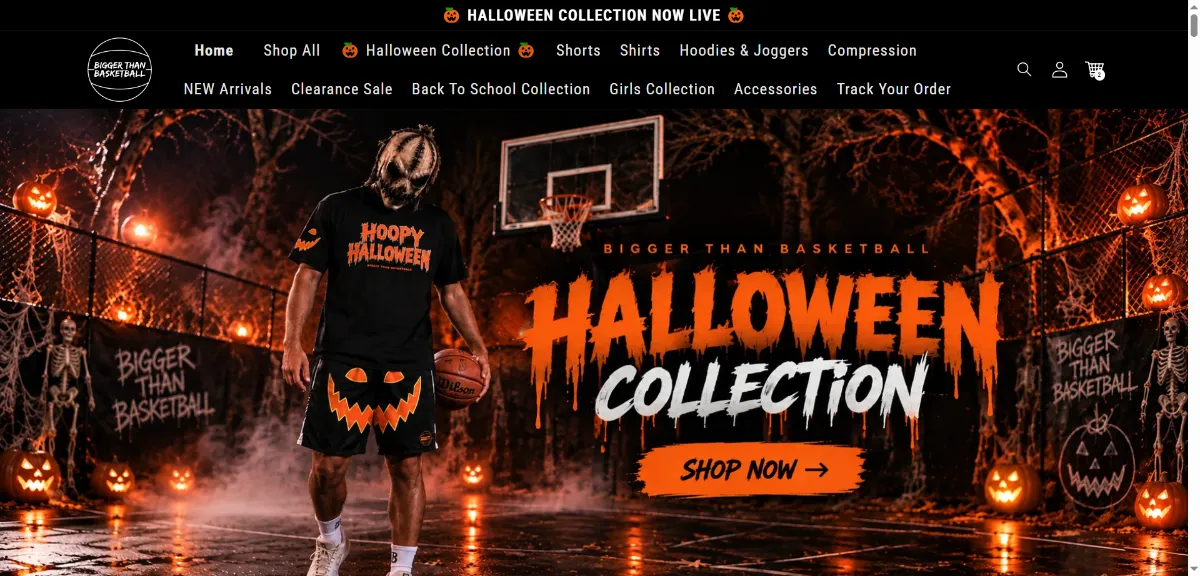 The Bigger Than Basketball home page