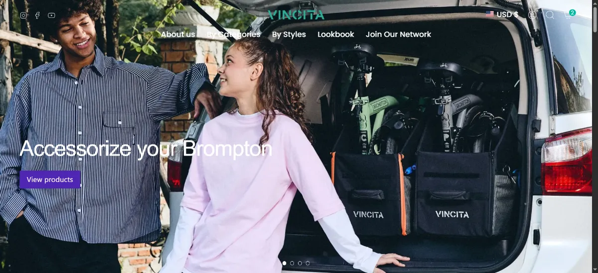 The Vincita home page