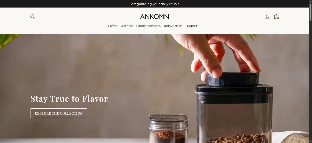 The ANKOMN home page