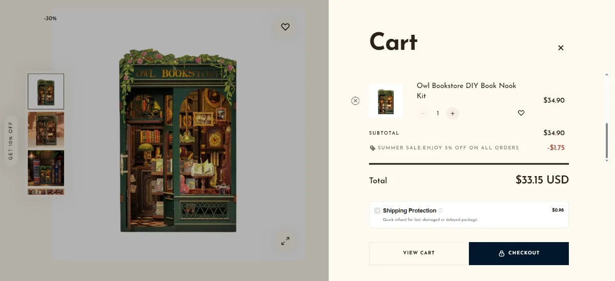 The Book Nook World cart