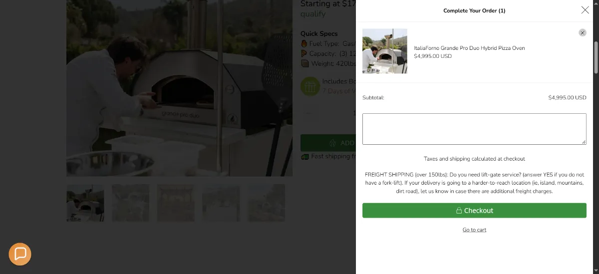 The Maestri House cart