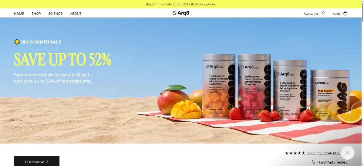 The Arq8 home page