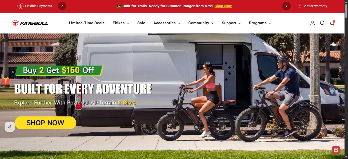 The Kingbull Bikes home page