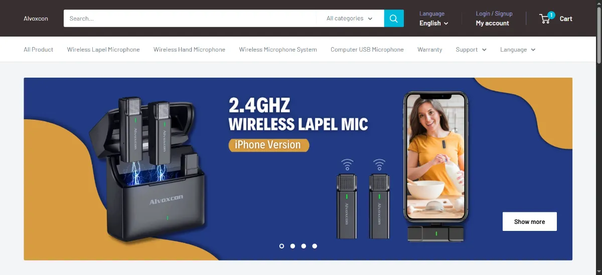 The Alvoxcon Audio home page