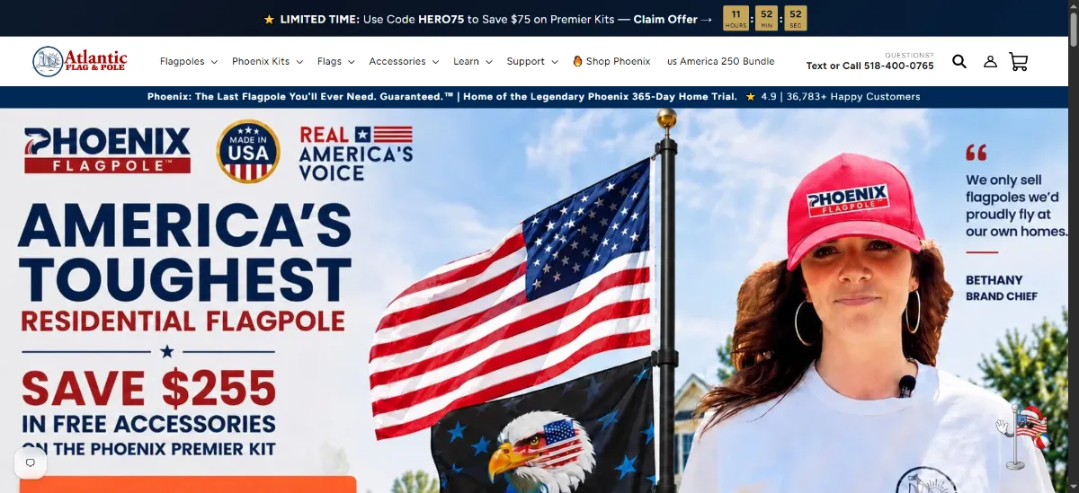 The Atlantic Flagpole home page