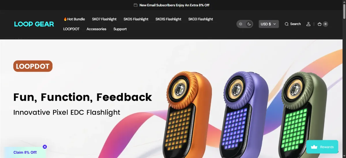The LOOP GEAR home page