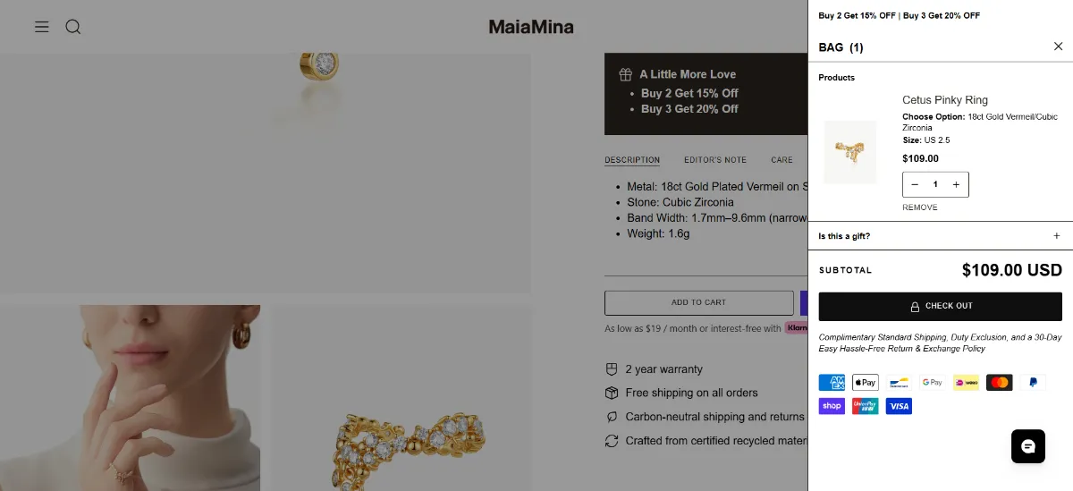 The MaiaMina cart