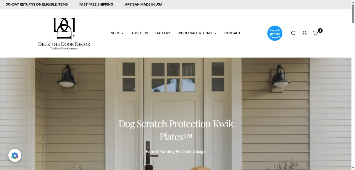 The Deck the Door Decor home page