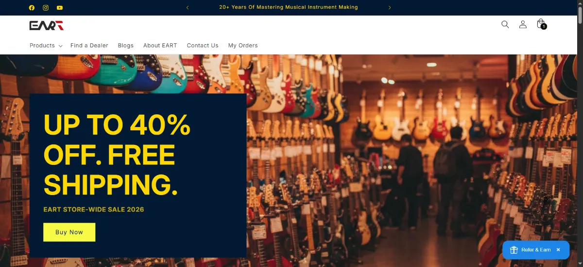 The EART GUITAR home page