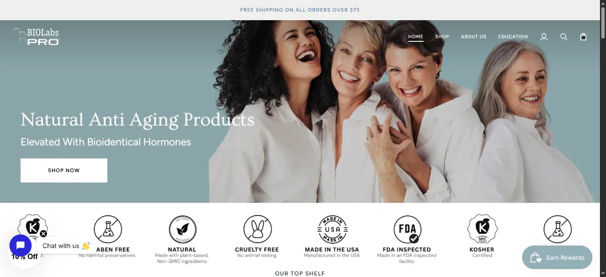 The BIOLabs PRO home page