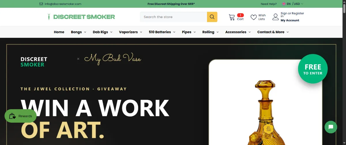 The Discreet Smoker home page