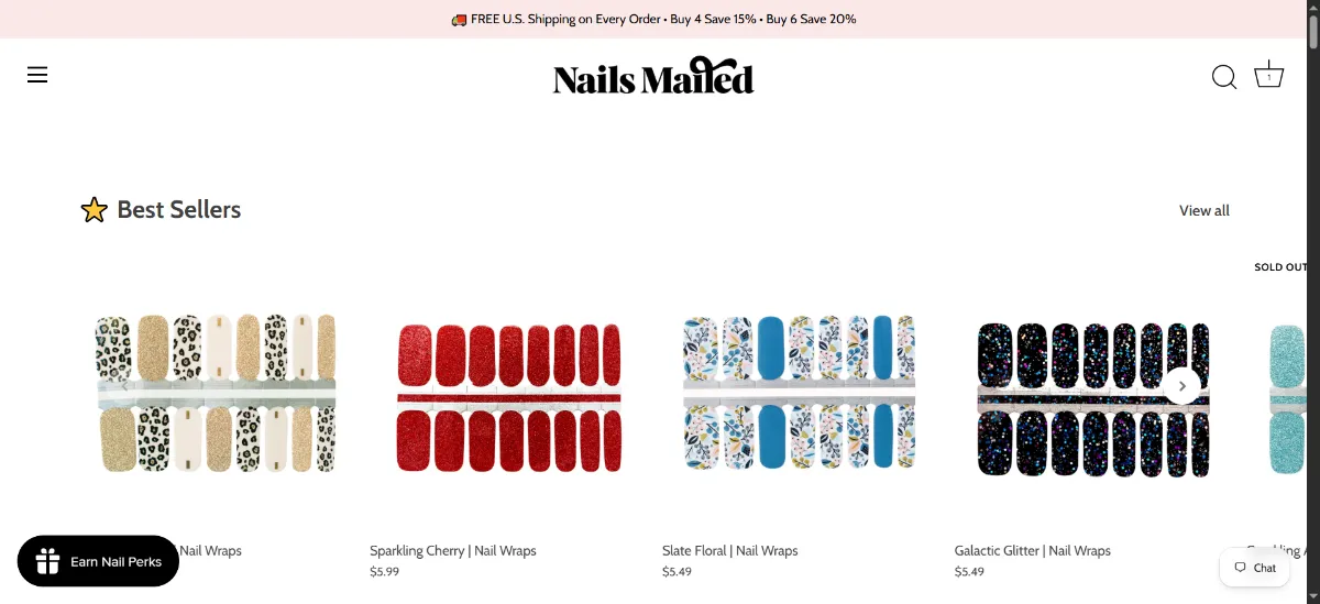 The Nails Mailed home page