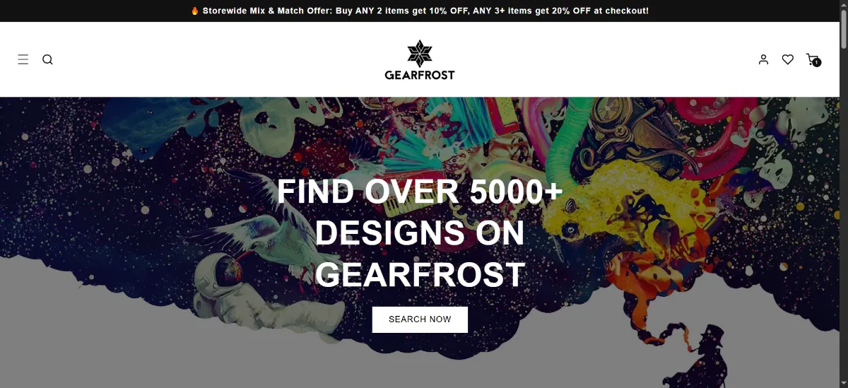 The GearFrost home page