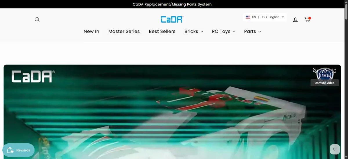 The CaDA Bricks home page