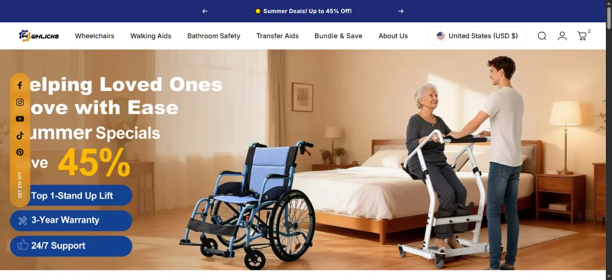 The WHLICKS home page