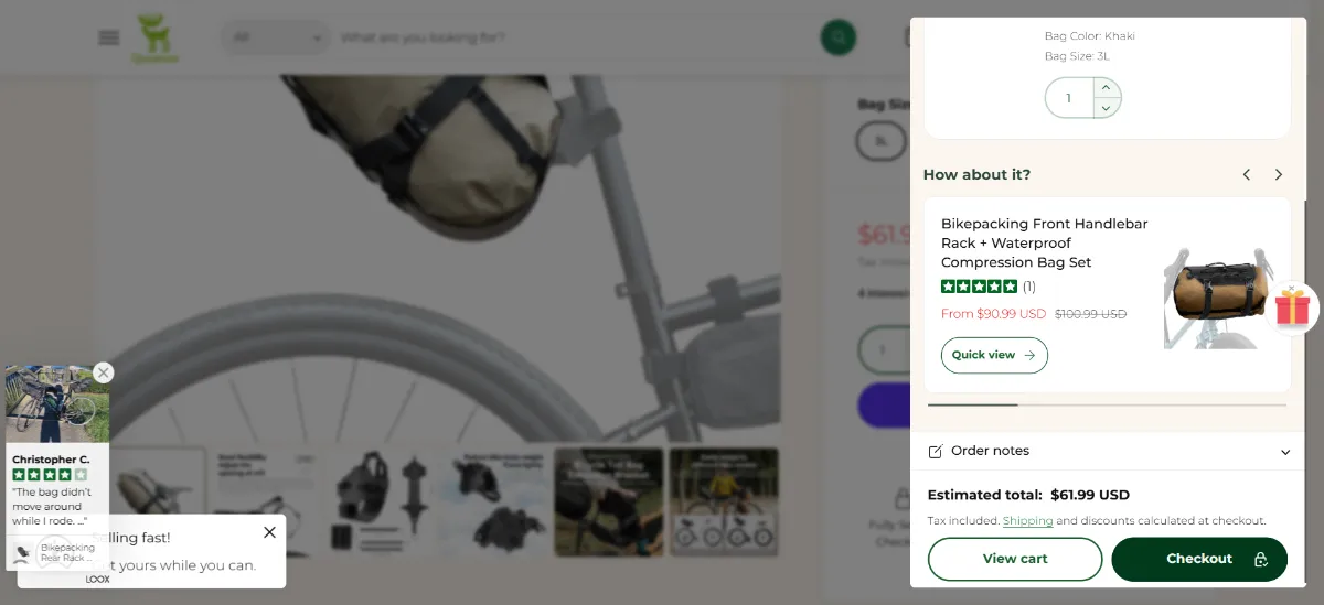 The Qunature Global cart