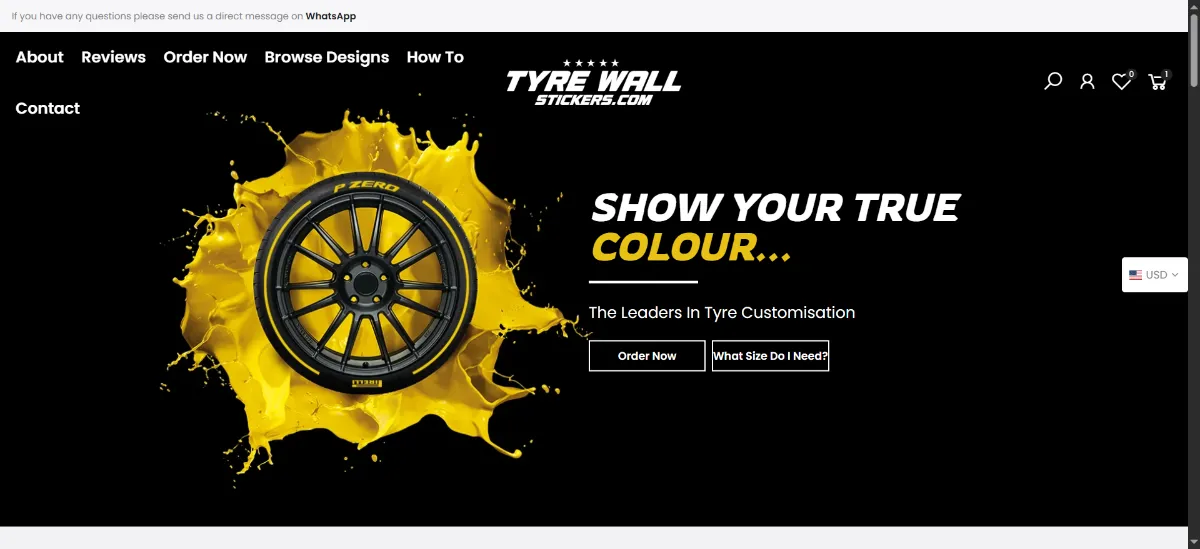The Tyre Wall Stickers home page