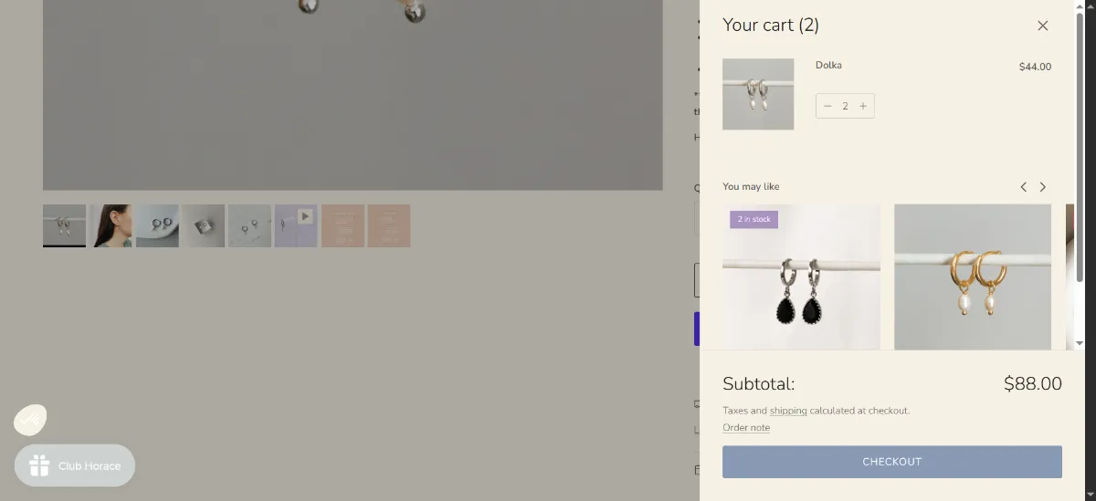 The Horace Jewelry cart