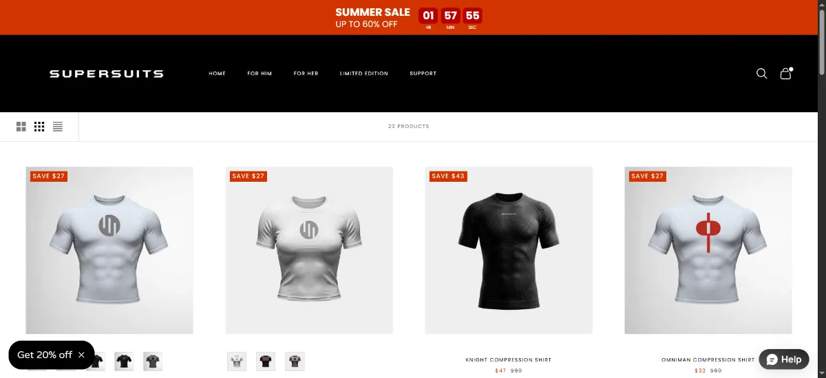 The SuperSuits home page