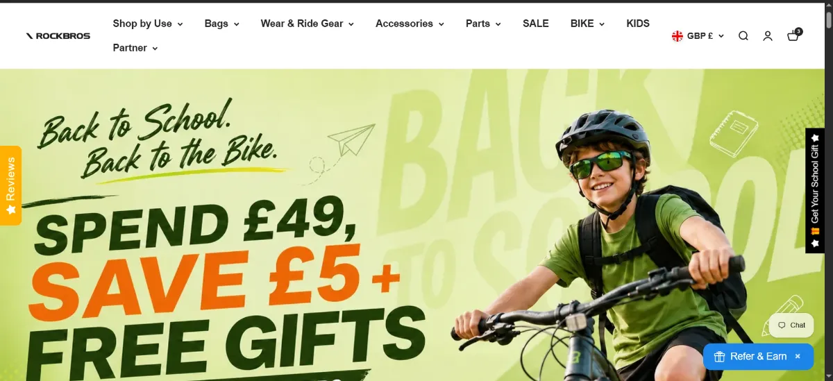 The Rockbros UK home page