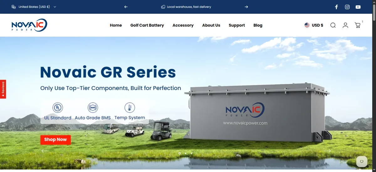 The Novaic points home page