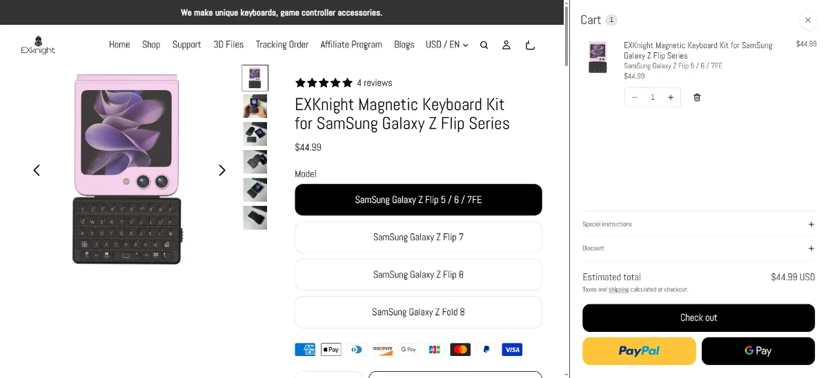 The EXknight cart