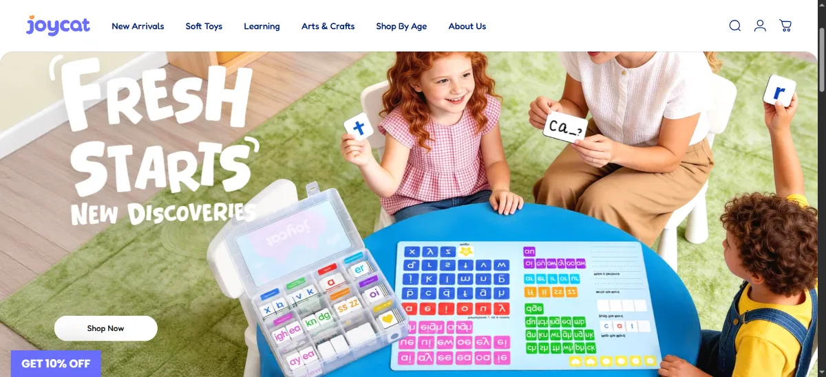 The JoyCat home page