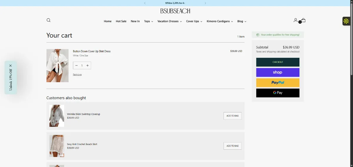 The Bsubseach cart