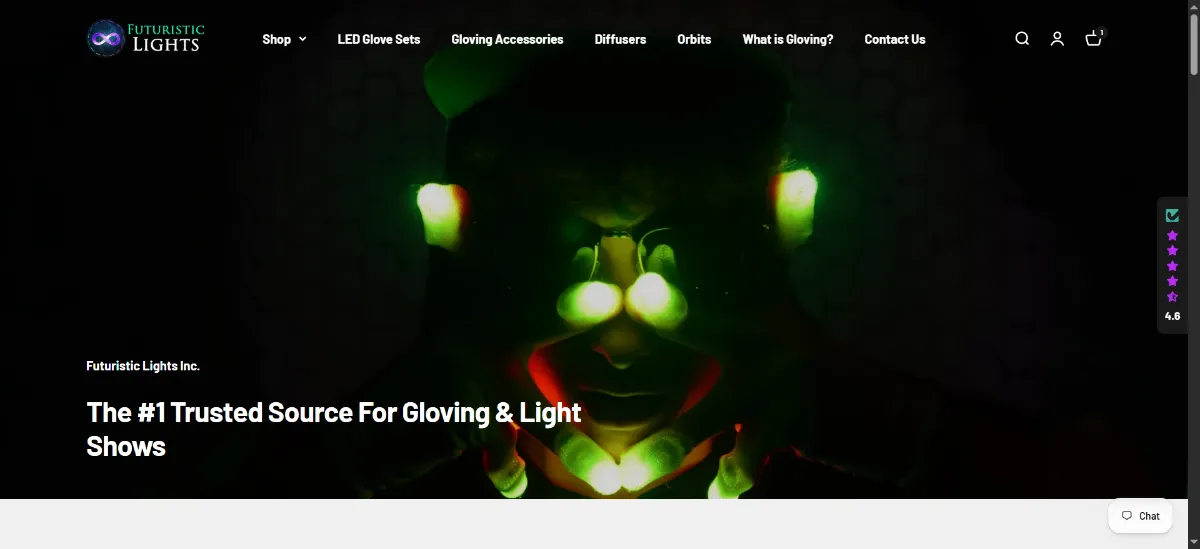 The Futuristic Lights home page