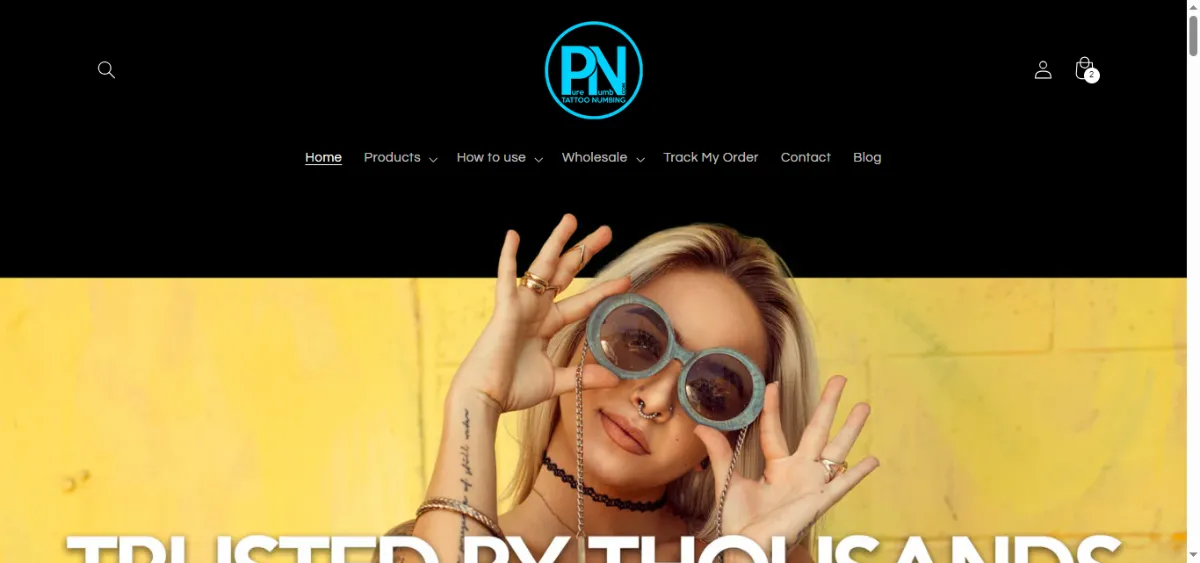 The Pure Numb Tattoo Numbing home page