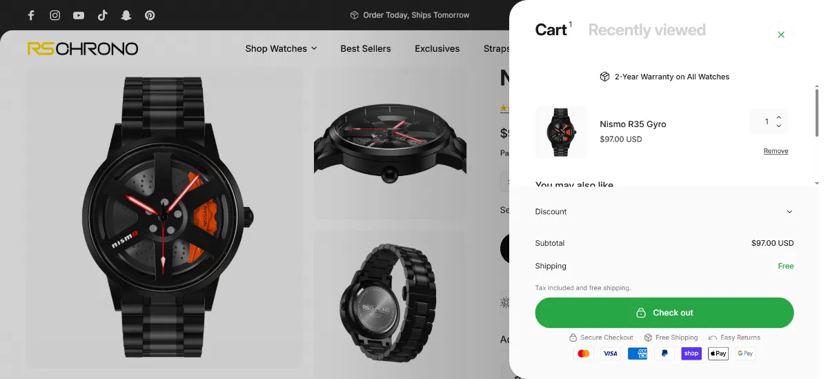 The RS Chrono cart