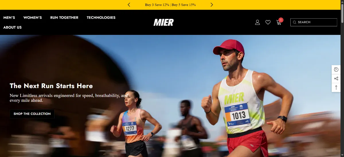 The MIERSPORTS home page