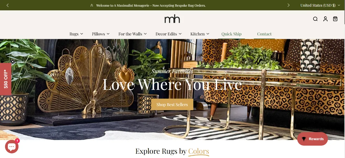 The Maia Homes home page