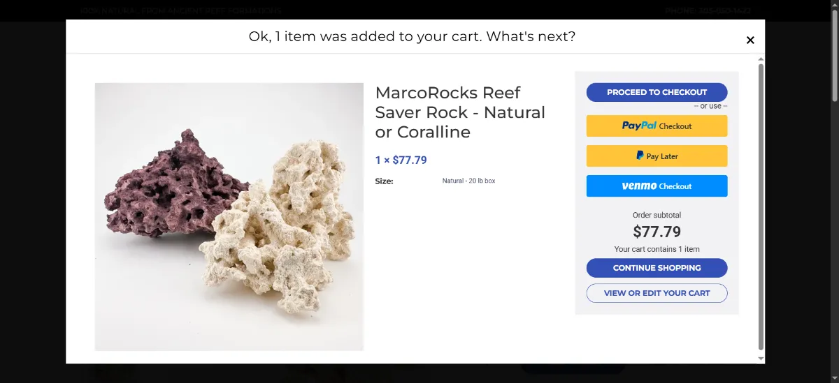 The MarcoRocks cart