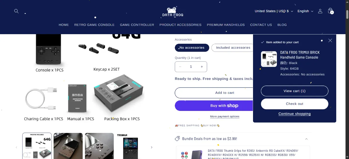 The DATA FROG cart