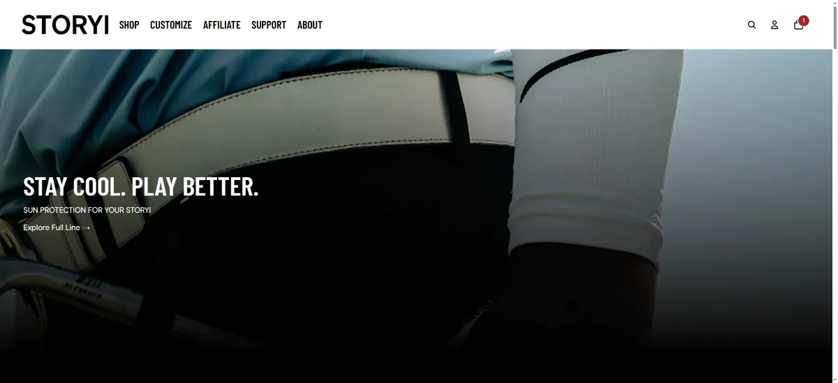 The STORYi home page