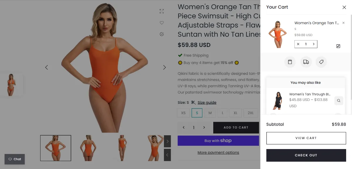 The Qikini cart