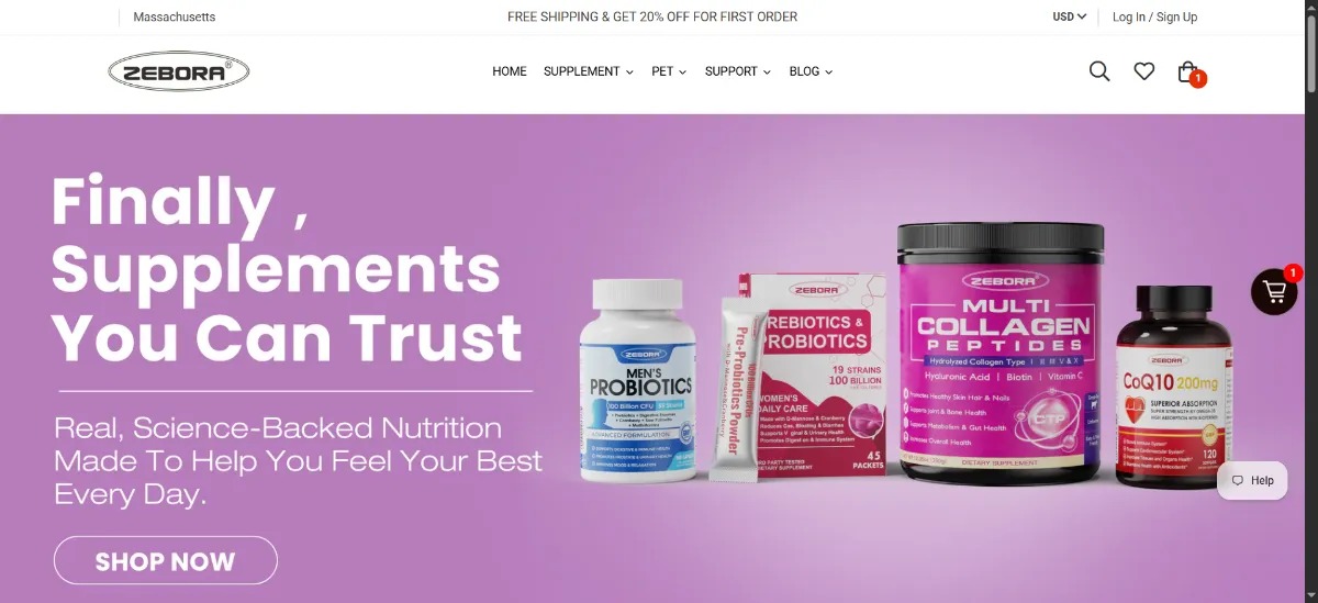 The ZEBORA home page