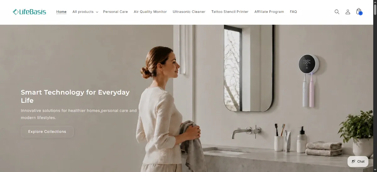 The LifeBasis home page