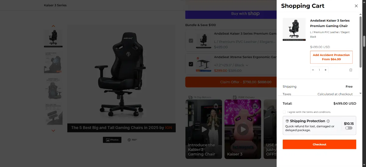 The AndaSeat cart