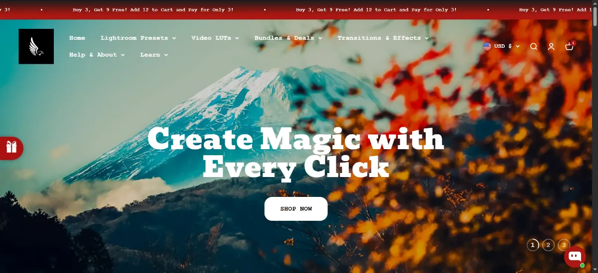 The AAA PRESETS home page