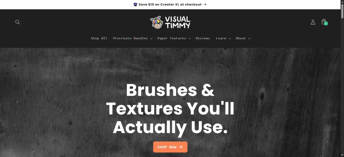 The VisualTimmy home page