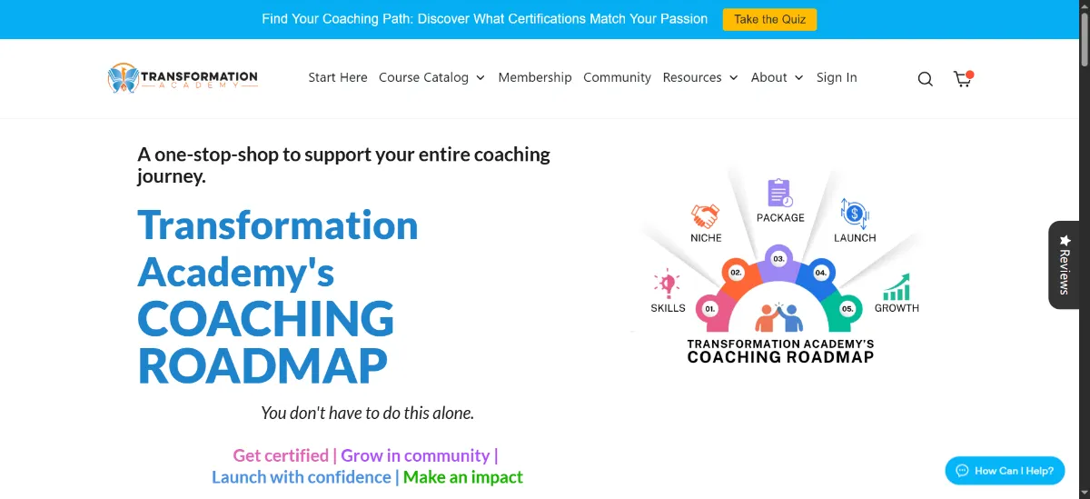 The Transformation Academy home page