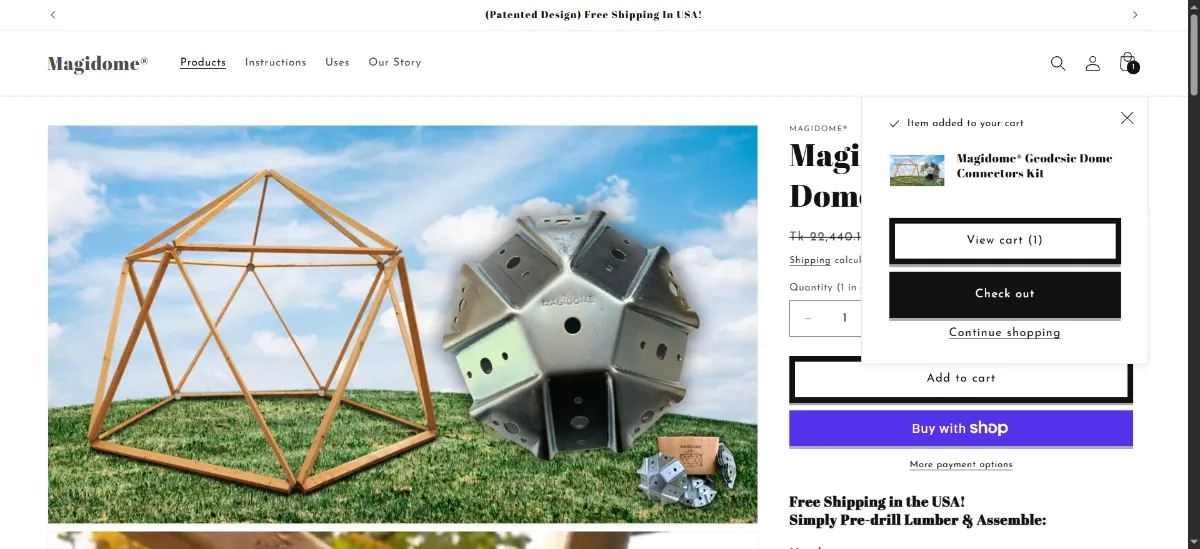 The Magidome cart